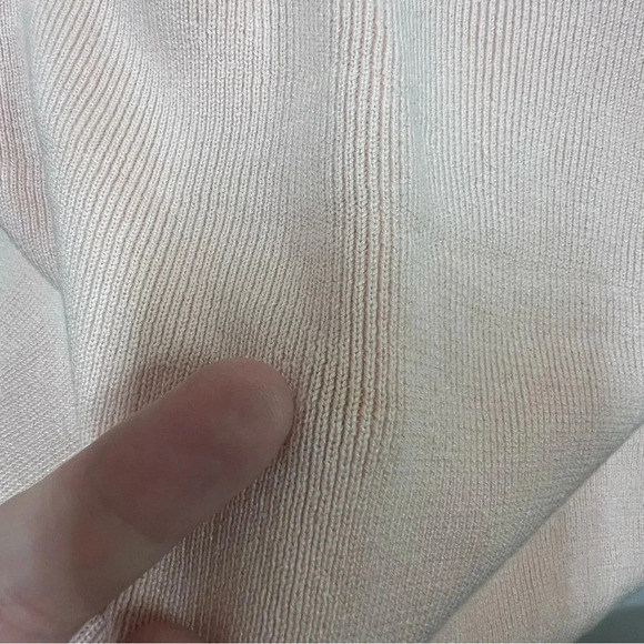 Vintage Pineapple Moon 100% silk pale pink knit tank size XL - Picture 5 of 7